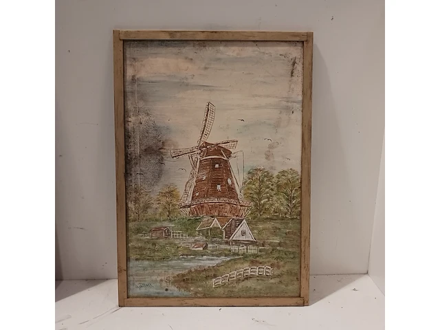 6x schilderij van verschillende molens, w. warmer - afbeelding 10 van  12