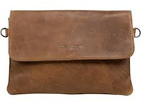 6x schoudertas, dstrct, zwart, grijs en cognac - afbeelding 4 van  8