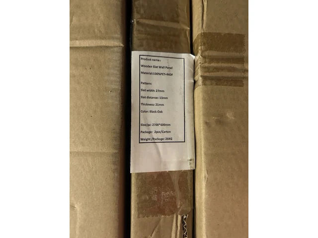 6x set van 2 akoestische panelen 2700x600 mm, black oak - afbeelding 4 van  5