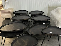 6x set van 2 bijzettafels bepurehome, crude, brons - afbeelding 1 van  4