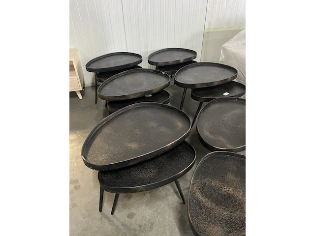6x set van 2 bijzettafels bepurehome, crude, brons - afbeelding 2 van  4