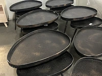 6x set van 2 bijzettafels bepurehome, crude, brons - afbeelding 2 van  4