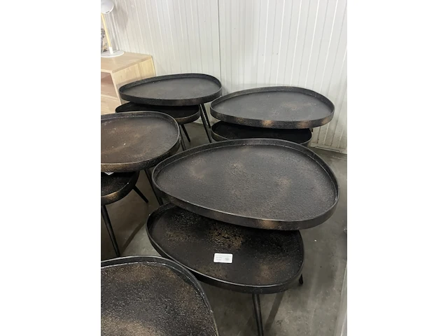 6x set van 2 bijzettafels bepurehome, crude, brons - afbeelding 3 van  4