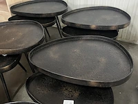 6x set van 2 bijzettafels bepurehome, crude, brons - afbeelding 3 van  4