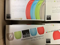 6x set van 2 dubbelwandige glazen 400 ml bedida, grijs - afbeelding 2 van  2