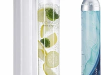 6x sodamaker met bruiswaterfles 1 liter en co2 kooldioxide-cartridge levivo fruit & fun - afbeelding 1 van  3