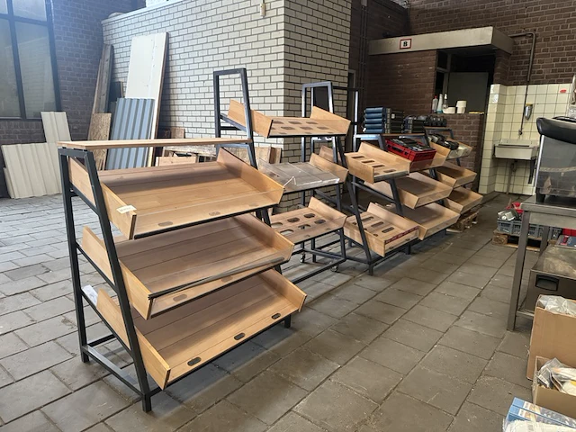 6x stelling voor bakkerij of winkel - afbeelding 1 van  9