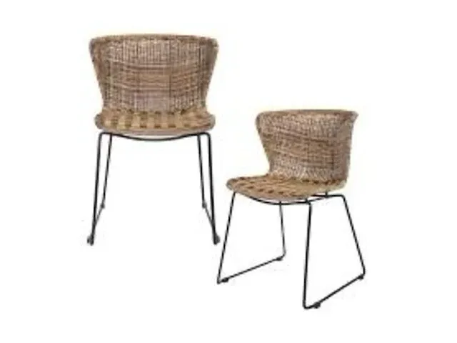 6x stoel woood, wings, naturel/zwart - afbeelding 1 van  8