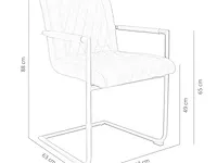 6x stoelen, taupe, 2022 - afbeelding 4 van  5