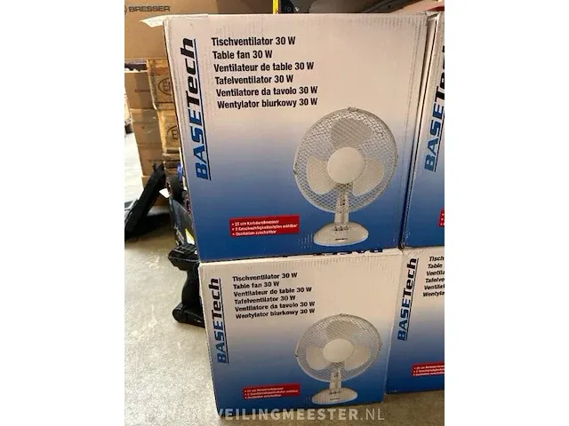 6x tafelventilator 30w basetech - afbeelding 3 van  6