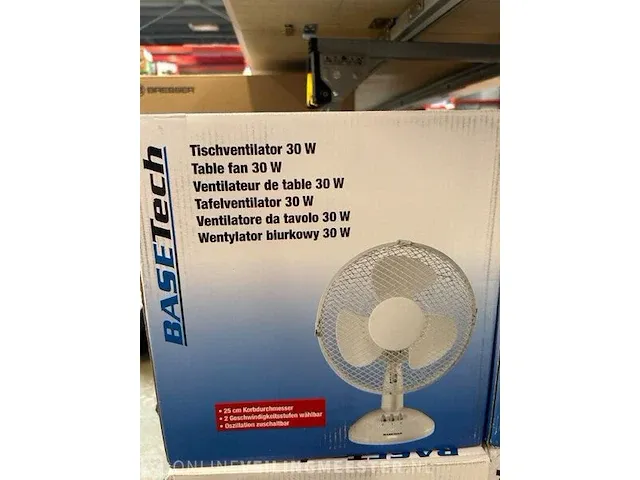 6x tafelventilator 30w basetech - afbeelding 4 van  6