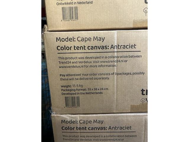 6x tentdoek trend24, antraciet - afbeelding 5 van  6