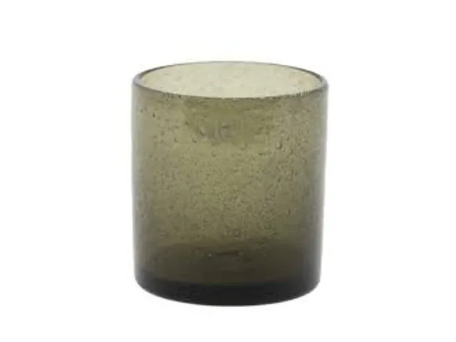 6x theelicht h10/d9cm dutz, 1010004, grey bubbles - afbeelding 1 van  2