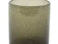 6x theelicht h10/d9cm dutz, 1010004, grey bubbles - afbeelding 1 van  2