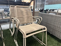 6x tuinstoel lux outdoor living, zand - afbeelding 2 van  6