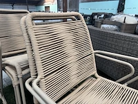 6x tuinstoel lux outdoor living, zand - afbeelding 6 van  6