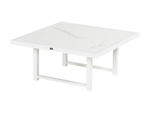 6x tuintafel, hartman, dion corner white 88x88 cm, wit - afbeelding 1 van  4