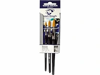 6x van gogh aquarelverf penselenset 191 middel, set met 3 penselen - afbeelding 2 van  2