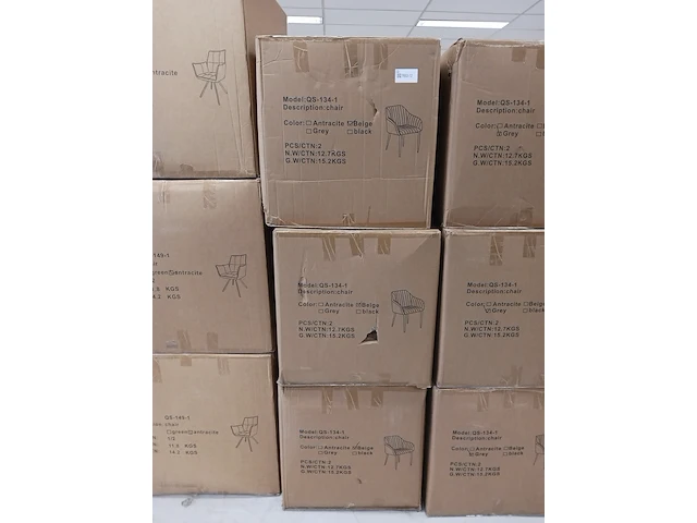 6x velvet eetkamerstoel kuipstoel, beige, 2025 - afbeelding 2 van  2