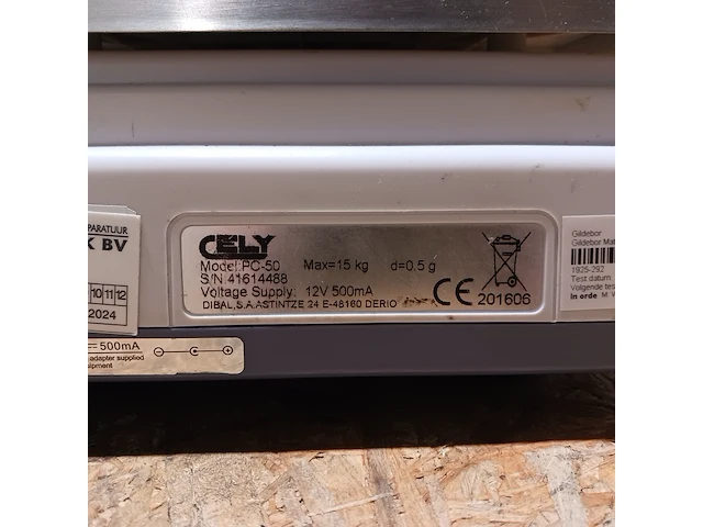 6x weegschaal cely, pc-50 - afbeelding 3 van  16