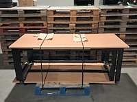 6x werktafel, techni meubel - afbeelding 1 van  12