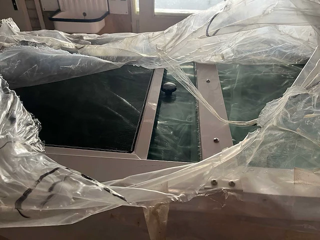 6x witte bootramen aluminium frame open schuivend - afbeelding 2 van  2