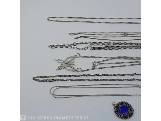 6x zilveren ketting en 1x hanger - afbeelding 4 van  13