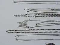 6x zilveren ketting en 1x hanger - afbeelding 4 van  13