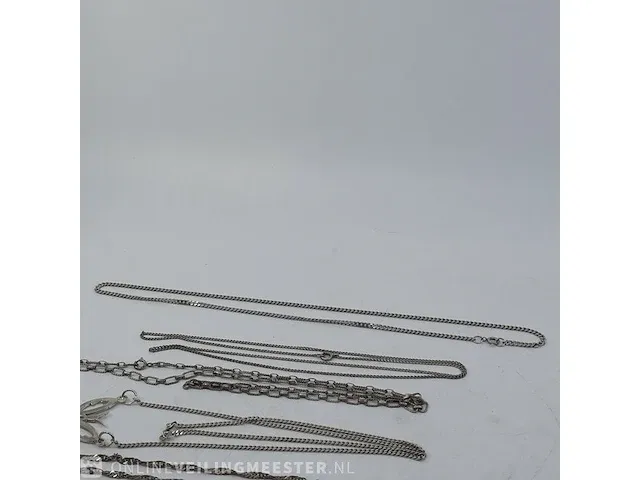 6x zilveren ketting en 1x hanger - afbeelding 6 van  13