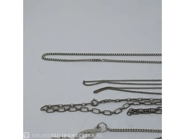 6x zilveren ketting en 1x hanger - afbeelding 7 van  13