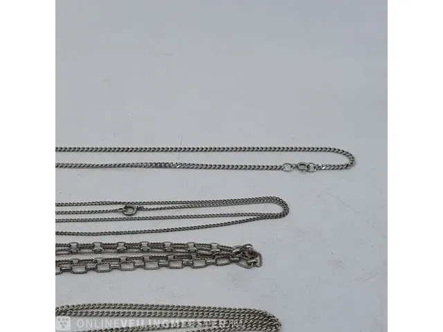 6x zilveren ketting en 1x hanger - afbeelding 8 van  13