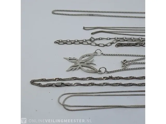 6x zilveren ketting en 1x hanger - afbeelding 9 van  13