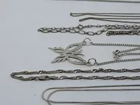 6x zilveren ketting en 1x hanger - afbeelding 9 van  13