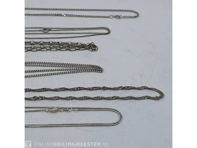 6x zilveren ketting en 1x hanger - afbeelding 11 van  13