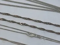 6x zilveren ketting en 1x hanger - afbeelding 12 van  13