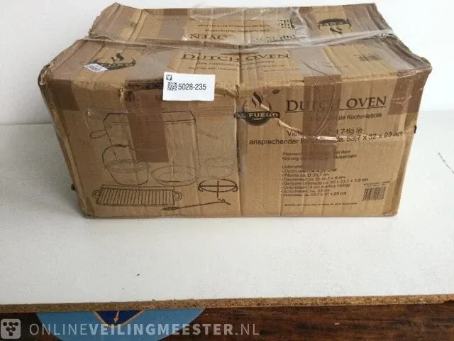 7-delige dutch oven set el fuego, zwart/bruin - afbeelding 2 van  3