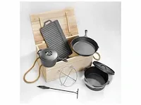 7-delige dutch ovenset el fuego, ay0466, zwart