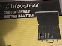 7 industries borenset 200 dlg. voor hout, metaal en steen - afbeelding 1 van  7