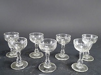 7 kristallen glazen - afbeelding 1 van  5