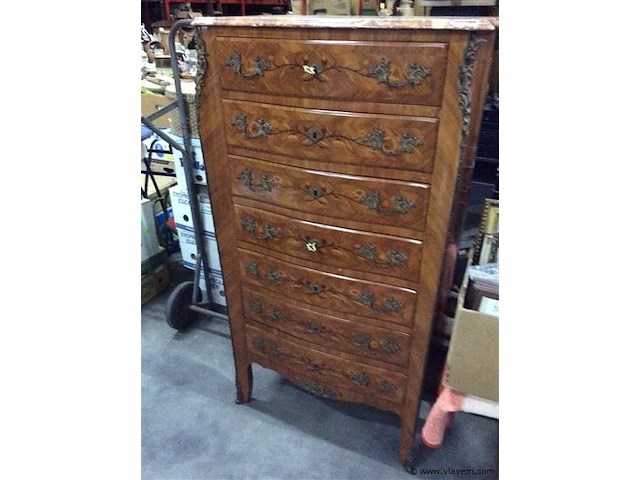 7-laden kast /40marmeren blad perfect - afbeelding 1 van  9