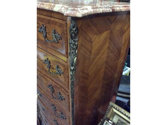 7-laden kast /40marmeren blad perfect - afbeelding 2 van  9