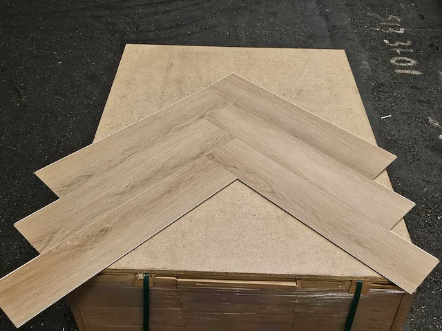 7 m2 pvc spc click visgraat - 750 x 150 x 6 mm - afbeelding 3 van  3