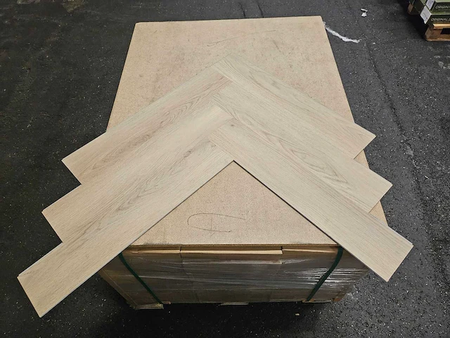 7 m2 pvc spc click visgraat - 750 x 150 x 6 mm - afbeelding 3 van  3