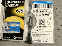7 pakjes duracell gehoorapparaat batterijen met 6 stuks blauw - afbeelding 3 van  5