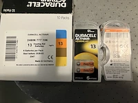 7 pakjes duracell gehoorapparaat batterijen met 6 stuks oranje - afbeelding 1 van  5