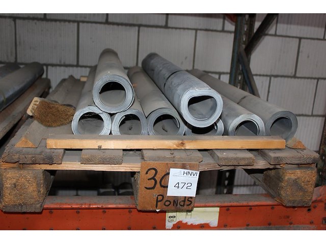 7 rollen lood 30 pounds met breedte 100 cm. ca. 350 kg. - afbeelding 1 van  1