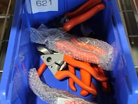 7 snoeischaren in kunststof bak. - afbeelding 2 van  2