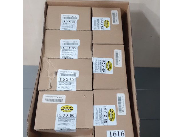 7 verpakkingen spaanplaatschoeven 5..0 x 60 (d1616 - afbeelding 1 van  3