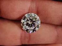 7.00 carat genuine round brilliant shape (certified) - afbeelding 3 van  4