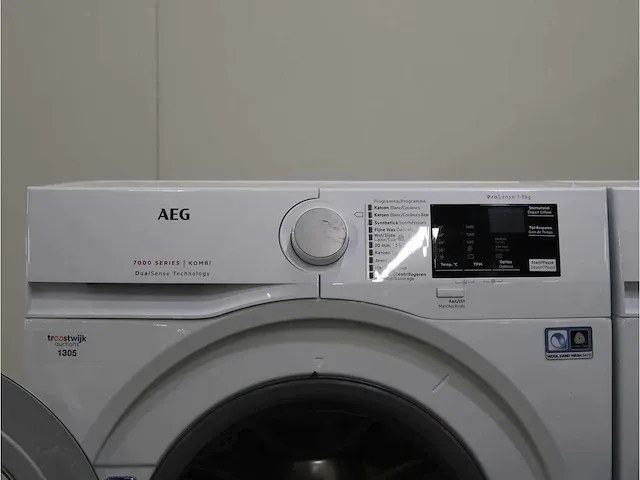 7000 series | kombi dualsense technology wasmachine & aeg 8000 series | lavatherm absolutecare system droger - afbeelding 3 van  8